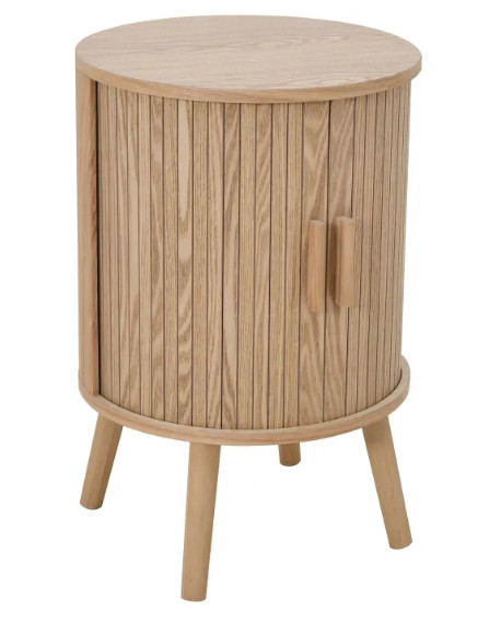 TABLE DE CHEVET RONDE NATUREL CASATHAI