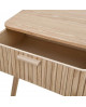 TABLE DE CHEVET 1 TIROIR RAYURES NATUREL CASATHAI