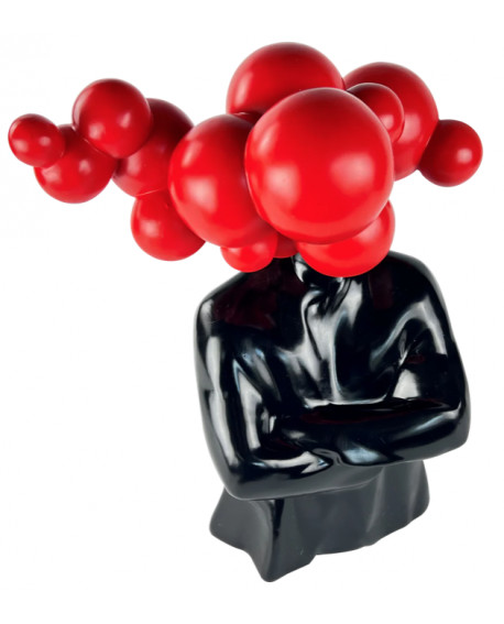 STATUE BULLES ROUGES ATELIER DESIGN