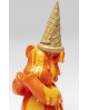 FIGURINE DÉCORATIVE SITTING GELATO BEAR ORANGE KARE DESIGN
