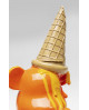 FIGURINE DÉCORATIVE SITTING GELATO BEAR ORANGE KARE DESIGN