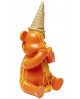 FIGURINE DÉCORATIVE SITTING GELATO BEAR ORANGE KARE DESIGN