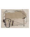 TAPIS DUST GRIS KARE DESIGN