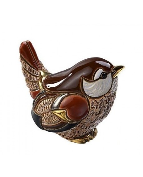 Statuette Oiseau Roitelet De Rosa
