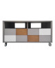 MEUBLE TV MULTICOLORE BATEL