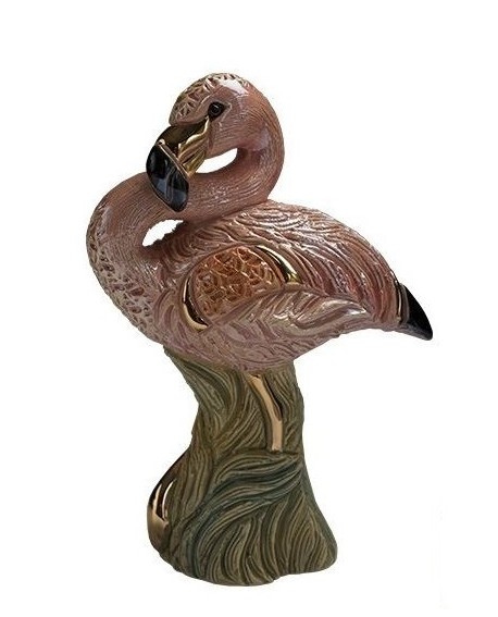 STATUETTE FLAMANT ROSE DE ROSA