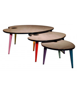 TABLES GIGOGNES PALETTE DE PEINTRE BATEL