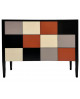 COMMODE BASSE MULTICOLORE BATEL