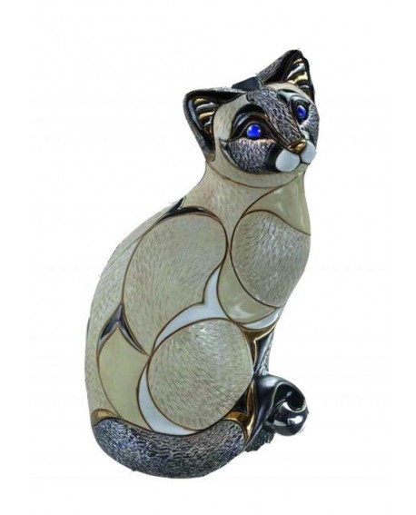 STATUETTE CHAT SIAMOIS DE ROSA