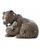 STATUETTE OURS GRIZZLY DE ROSA