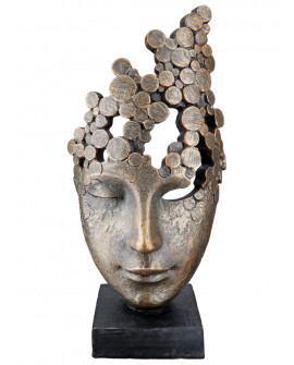 SCULPTURE VISAGE GILDE