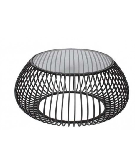 TABLE DE SALON RONDE DESIGN GEOMETRIQUE SO SKIN IDASY