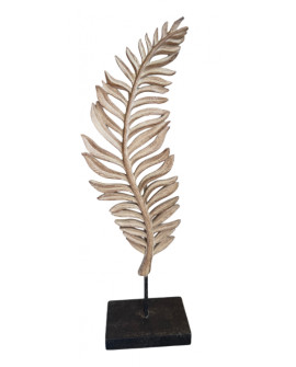 SCULPTURE FEUILLE GILDE