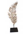 SCULPTURE FEUILLE GILDE