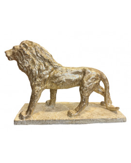 SCULPTURE LION GILDE
