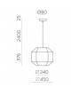 SUSPENSION BAUHAUS ACB ILUMINACION