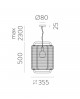SUSPENSION CORDA-M ACB ILUMINACION