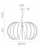 SUSPENSION ROSE DU DÉSERT ACB ILUMINACION