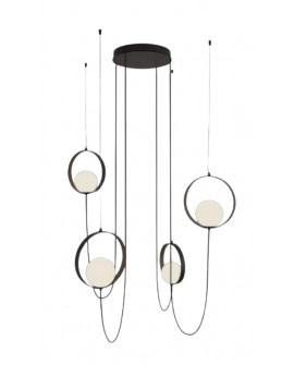 SUSPENSION HALO CHANDELIER 4L ACB