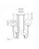 SUSPENSION HALO CHANDELIER 4L ACB