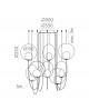 SUSPENSION HALO CHANDELIER 8L ACB