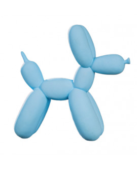 SCULPTURE CHIEN BALLON GILDE