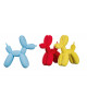 SCULPTURE CHIEN BALLON GILDE
