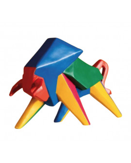 SCULPTURE TAUREAU GÉOMÉTRIQUE SOCADIS