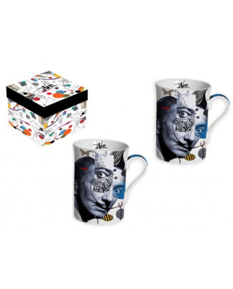 ENSEMBLE 2 MUGS 300ML DALI LOUI JOVER FRIDA KAHLO SOCADIS