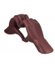 SCULPTURE MAINS COEUR ROUGE FONCÉ GILDE