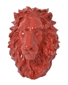 SCULPTURE TÊTE DE LION DRIMMER