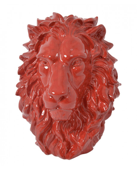 SCULPTURE TÊTE DE LION DRIMMER