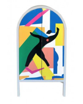 MEUBLE 2 PORTES ARRONDI ESPRIT MATISSE SOCADIS