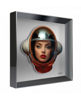 VITRINE RELIEF A GIRL IN SPACE CM CREATION