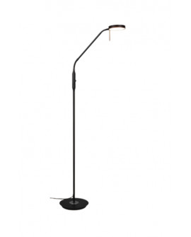 LAMPADAIRE LED MONZA NOIR MAT TRIO