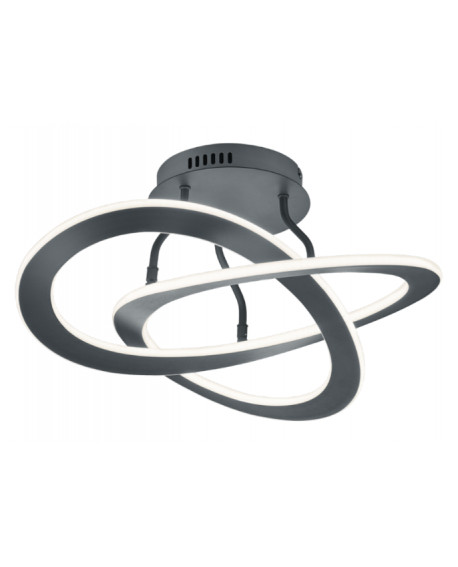 PLAFONNIER LED OAKLAND NICKEL MAT TRIO