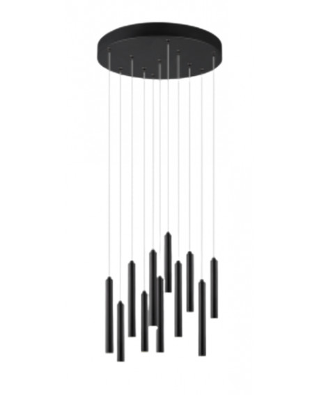 SUSPENSION LED TUBULAR BLANC MAT TRIO