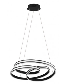 SUSPENSION YARA NOIR MAT TRIO