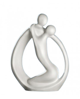 SCULPTURE COUPLE ENLACE GILDE