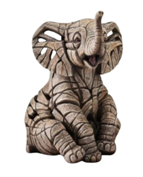 ELEPHANT CALF BY EDGE SCULPTURE