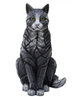CAT SITTING BY EDGE SCULPTURE
