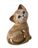 STATUETTE BEBE CHAT GINGER DE ROSA