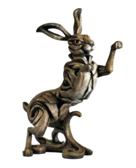 HARE BY EDGE SCULPTURE