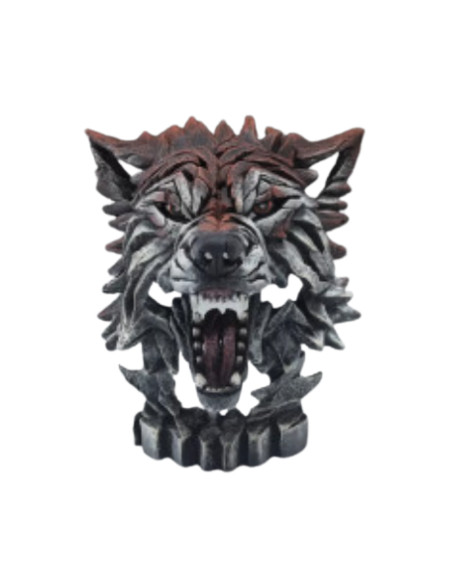 WOLF BUST MINIATURE BY EDGE SCULPTURE