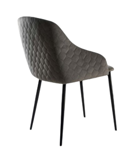 CHAISE PIGALLE DUE GRIS FUME LA SEGGIOLA