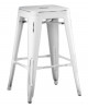 TABOURET DE BAR ROUTE 66 BLANC ANTIQUE LA SEGGIOLA