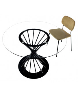 TABLE REPAS SHAI VERRE LA SEGGIOLA