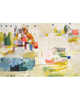 TABLEAU L'INSTANT OÙ NOUS AVONS FERMÉ LES YEUX CM CREATION