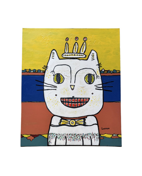 PEINTURE SUR TOILE VUE LORADO 60 x 50 cm