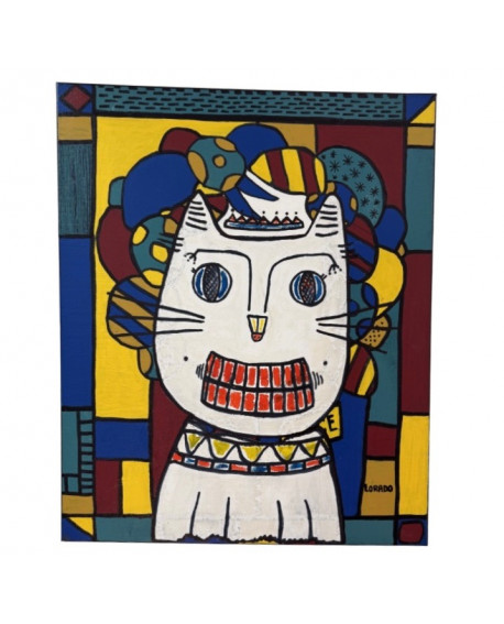 PEINTURE SUR BOIS LORADO 34 x 34 cm
